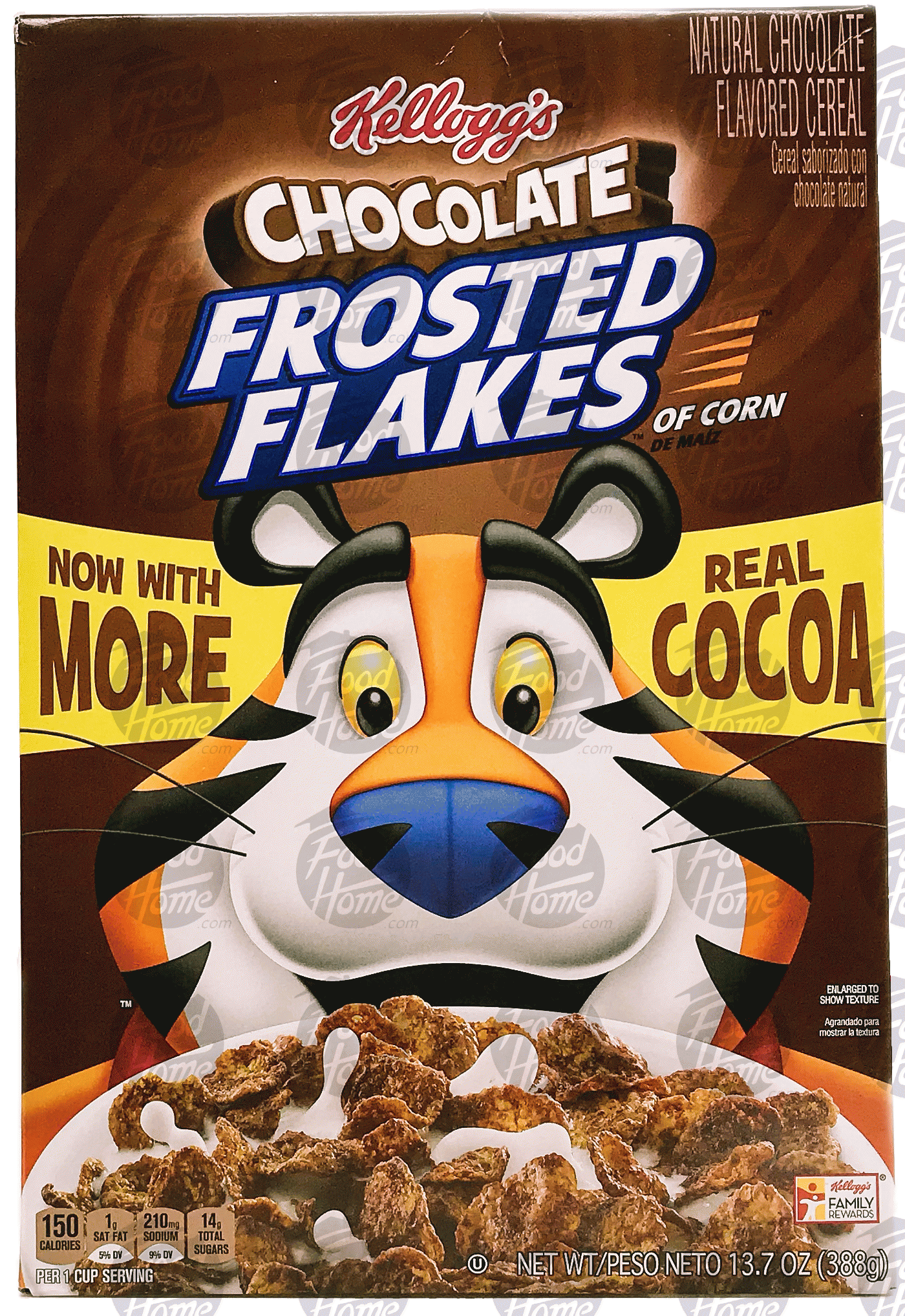 Kellogg Frosted Flakes chocolate corn flake cereal, box Full-Size Picture